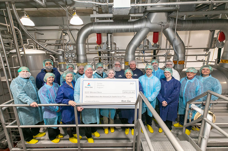 Energy-saving incentives support Brewster Cheese’s commitment to a lower carbon future