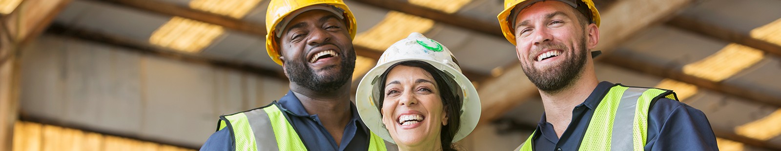 construction crew smiling