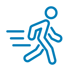 person leaving icon