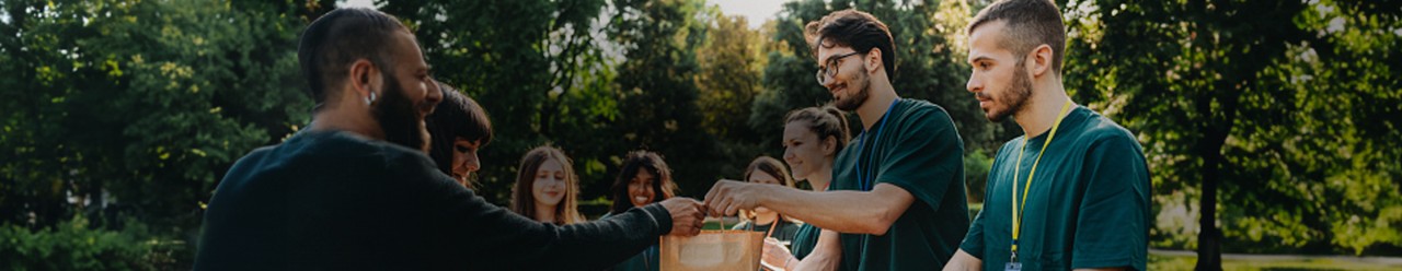 Hands holding soup can