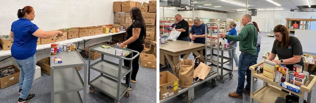 food bank volunteers