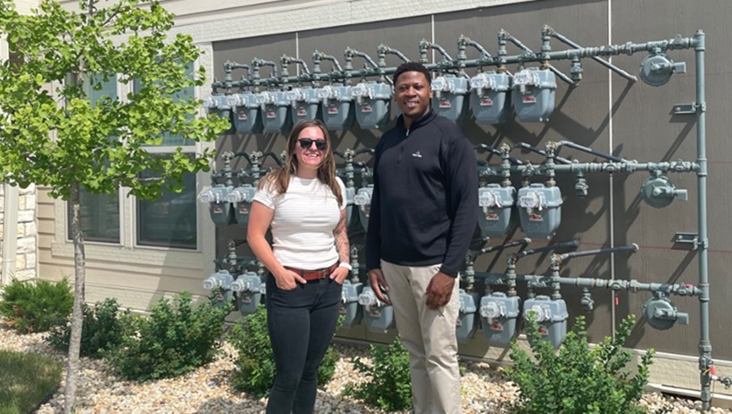 Left: Gabby Ketterhagen, Continental Properties; Right: Wil Okoye, Nicor Gas