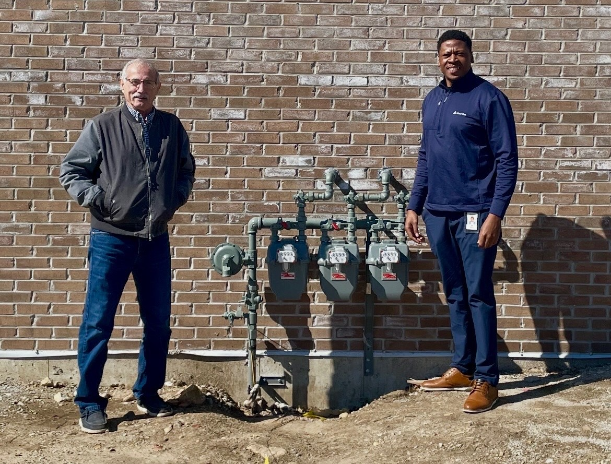 William Zaffino, Zaffino Commercial Properties; Right: Wil Okoye, Nicor Gas